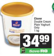 Clover Double Cream Plain Yoghurt Only-1Kg