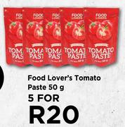 Food Lover's Tomato Paste-For 5 x 50g