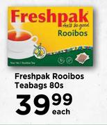 Freshpak Rooibos Teabags-80s Each