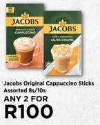 Jacobs Original Cappuccino Sticks Assorted-For 2 x 8s/10s