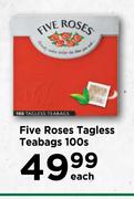 Five Roses Tagless Teabags-100s Each