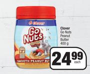 Clover Go Nuts Peanut Butter-400g Each