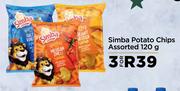 Simba Potato Chips Assorted-For 3 x 120g