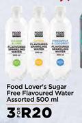Food Lover's Sugar Free Flavoured Water Assorted-For 3 x 500ml