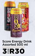 Score Energy Drink Assorted-For 3 x 500ml