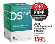 DS-24 Daily Supplement Multivitamin & Mineral 30 Capsules-Each