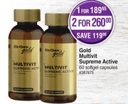 Dis-Chem Gold Multivit Supreme Active 60 Softgel Capsules-For 1