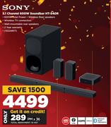 Sony 5.1 Channel 600W Soundbar HT-S40R