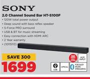 Sony 2.0 Channel Sound Bar HT-S100F
