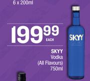 SKYY Vodka-750ml Each