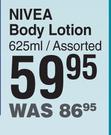 Nivea Body Lotion Assorted-625ml