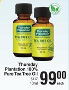 Thursday Plantation 100% Pure Tea Tree Oil-10ml Each