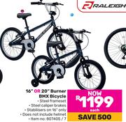 Raleigh 16" Or 20" Burner BMX Bicycle-Each