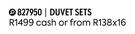 Oeko-Tex 9-Piece Duvet Set (Double) 827950