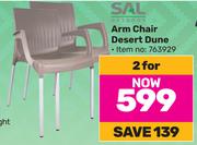 Sal Arm Chair (Desert Dune)-For 2
