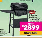 Expert Grill 2-Burner Gas Braai 720-1050A