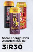 Score Energy Drink Assorted-For 3 x 500ml