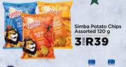 Simba Potato Chips Assorted-For 3 x 120g
