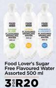 Food Lover's Sugar Free Flavoured Water Assorted-For 3 x 500ml