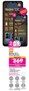 2 x Redmi 13C Smartphone-On 1.3GB Red Top Up Core More Data + Flexi 80