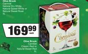 Olive Brook Carnival Classic Red Or Natural Sweet Red-5L Each