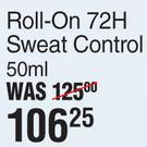 Bionike Roll On 72H Sweat Control-50ml