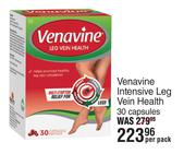 Venavine Intensive Leg Vein Health 30 Capsules-Per Pack