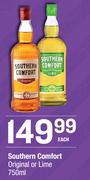 Southern Comfort (Original Or Lime)-750ml Each