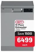 Defy 15 Place Dishwasher DDW257