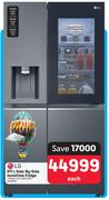 LG 611L Side By Side Insta View Fridge GC-X257CQFS