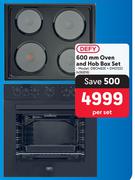 Defy 600mm Oven & Hob Box Set DBO482E + DHD332-Per Set