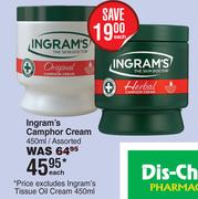 Ingram's Camphor Cream Assorted-450ml Each