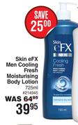 Skin eFX Men Cooling Fresh Moisturizing Body Lotion-725ml