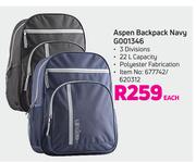 Aspen Backpack (Navy) G001346-Each