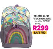 Prosecco Large Purple Backpack