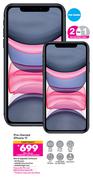 2 x Apple iPhone 11 Pre Owned-On 1.3GB Red Core More Data + On Promo 80