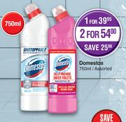 Domestos Assorted-For 2 x 750ml