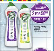 Handy Andy Cream Assorted-For 1 x 750ml 