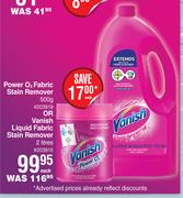 Vanish Power O2 Fabric Stain Remover 500g Or Vanish Liquid Fabric Stain Remover 2L-Each