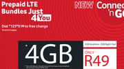 Prepaid LTE Bundle Just 4 You 4GB