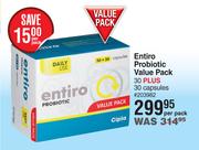 Entiro Probiotic Value Pack 30 Plus 30 Capsules-Per Pack