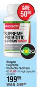 Biogen Supreme Probiotic 9 Strain 60 Plus 10 Vegi Capsules