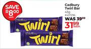 Cadbury Twirl Bar-43g Each