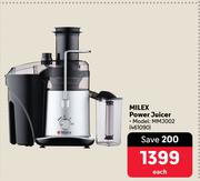 Milex Power Juicer MMJ002