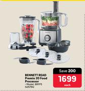 Bennett Read Premio 20 Food Processor BRFP3