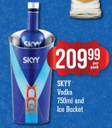 Skyy Vodka-750ml & Ice Bucket-Per Pack