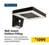 Solar Flair Wall Mount Outdoor Fitting