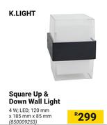 K.Light Square Up & Down Wall Light
