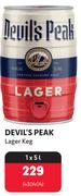 Devil's Peak Lager Keg-5L
