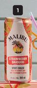 Malibu Strawberry Daiquiri Cans-24 x 300ml Per Case